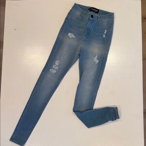 FITJEANS Light Blue High Rise Women's Jeans